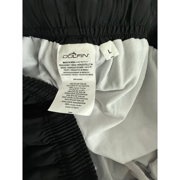 New NWT Dolfin Black Solid 5" Water Shorts Swim Trunks Men's Size Large - Picture 7 of 7